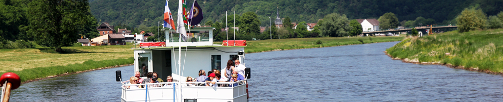 Schiffahrt mit Personen auf der Weser