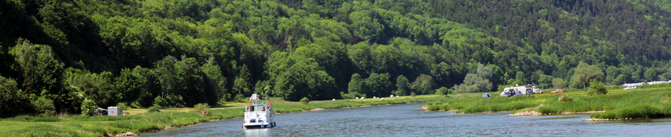 Schiff auf der Weser